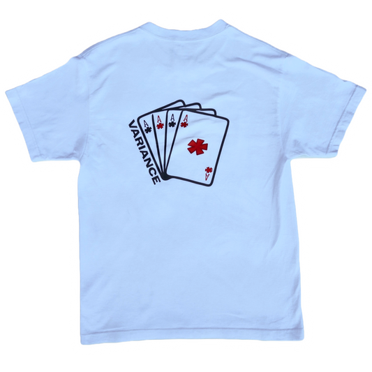 Variance Ace of Stars Tee * White